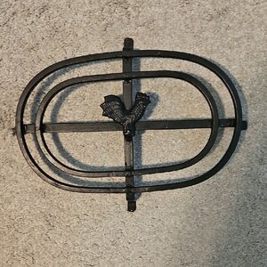 Black Metal Rooster Wall Decor